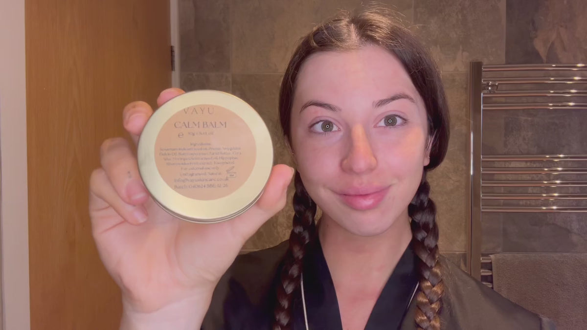 Video of VAYU Golden Calm sea buckthorn barrier balm